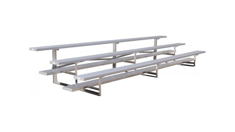 3 Row Tip N Roll Portable Aluminum Bleacher (Seats 30*) – 15′ | Rental