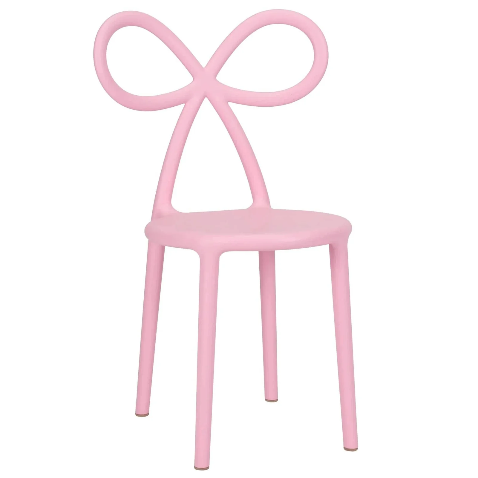 Pink Resin Kids Bow Chair with Round Seat | Rental