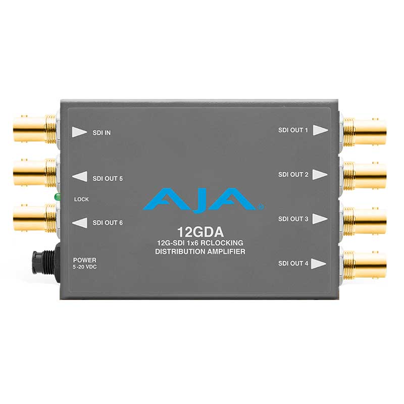 AJA 12GDA – 12G HD SD-SDI Distribution Amp | Rental