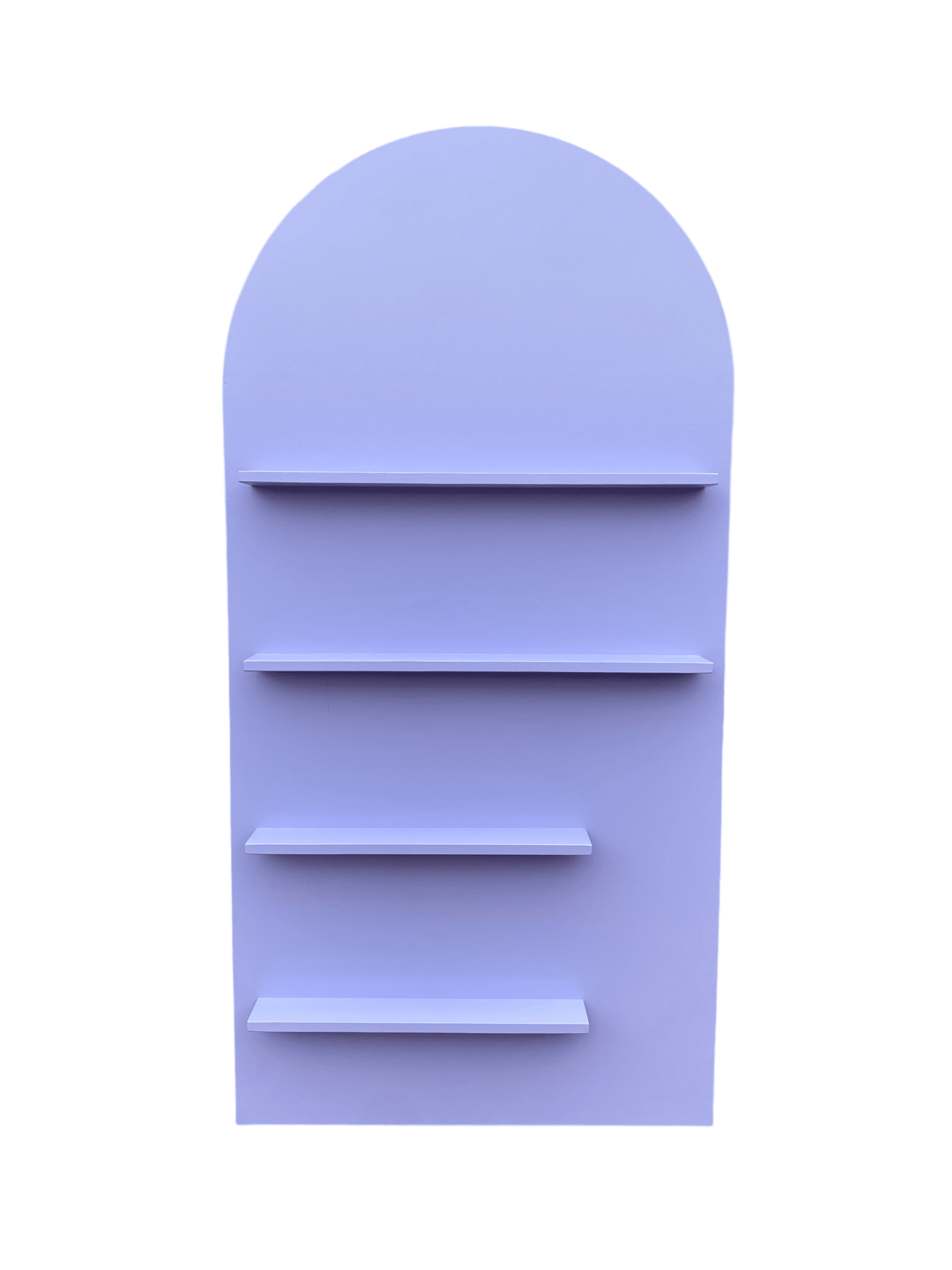 Lavender Arch Shelf Display Wall | Rental Lavender Arch Shelf Display Wall | Rental
