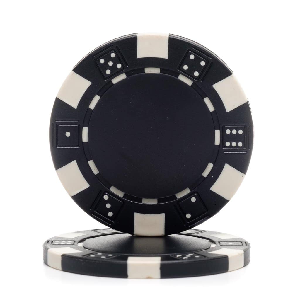 Part  – Brybelly Black Clay Composite Striped 11.5 Poker Chip Rental | Rental