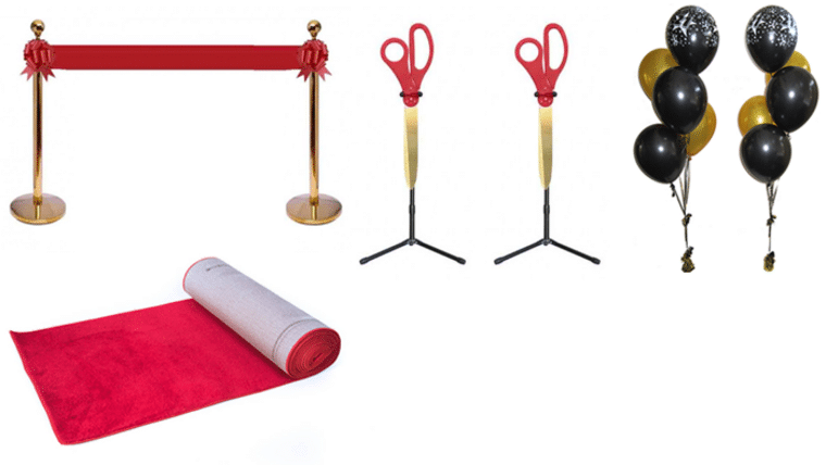 Grand Opening Ribbon Package – 10′ ft | Rental