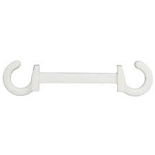Plastic C Hook For Stanchion – White | Rental