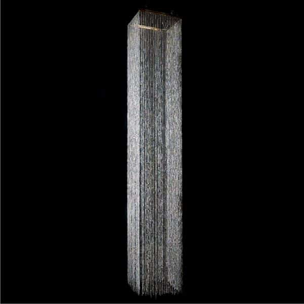 DecoStar™ 14ft Square Iridescent Crystal Column – STUNNING! | Rental