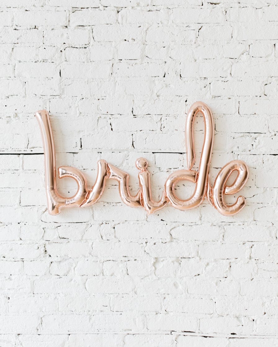 33in Rose Gold Bride Script | Purchase
