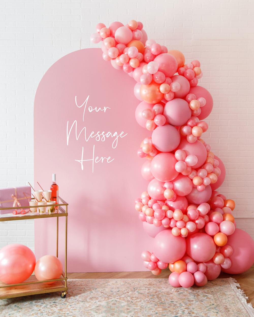 Rosé Bubbles – The Aadi Panel with Garland | Purchase