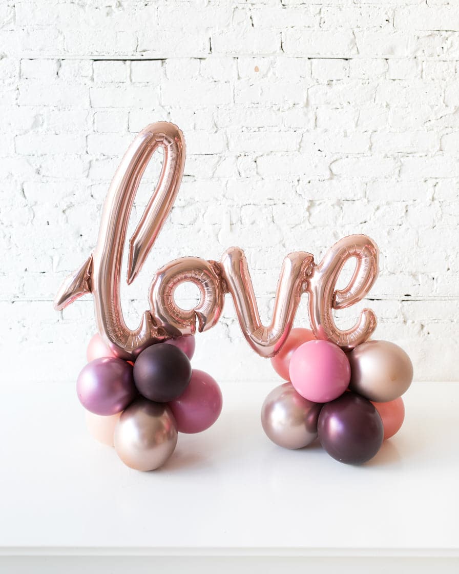 Berry Blush – Tabletop LOVE Script on Balloon Base – 1.5ft | Purchase