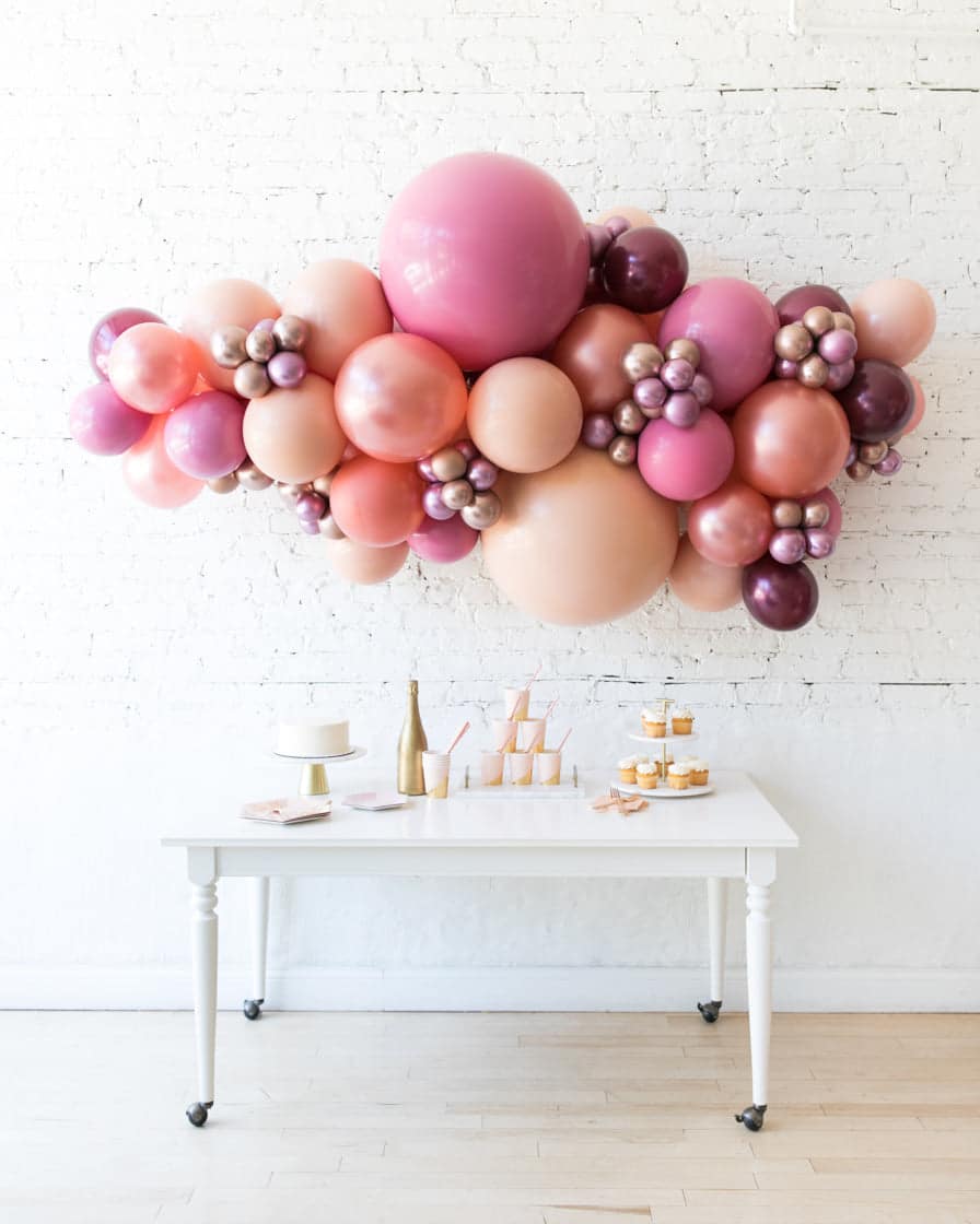 Berry Blush – Backdrop Balloon Garland Install Piece | Purchase