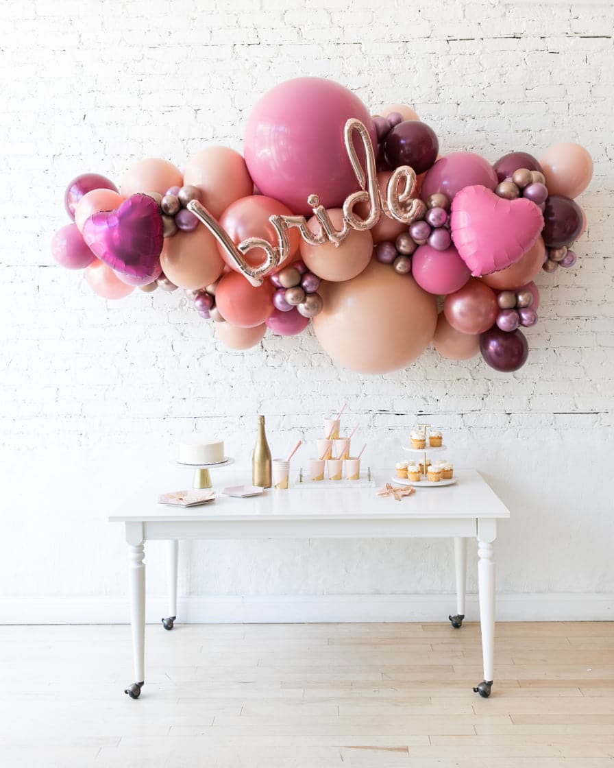Berry Blush – BRIDE Backdrop Balloon Garland Install Piece | Purchase