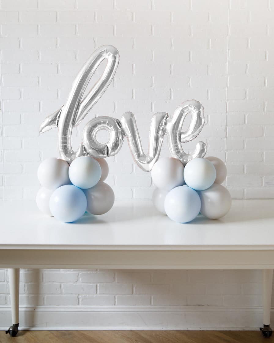 Provence – Tabletop Love Script on Balloon Base – 1.5ft | Purchase