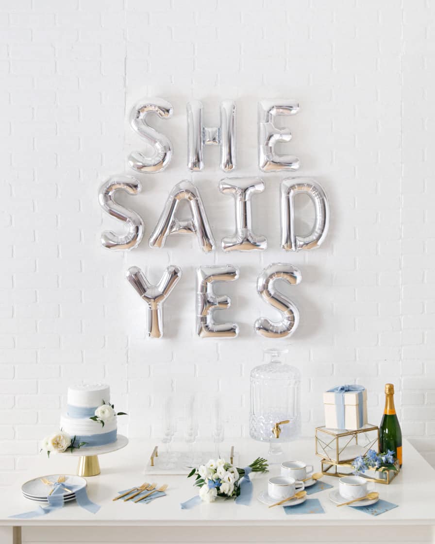 Provence – 16in SHE SAID YES Foil Banner Set | Purchase