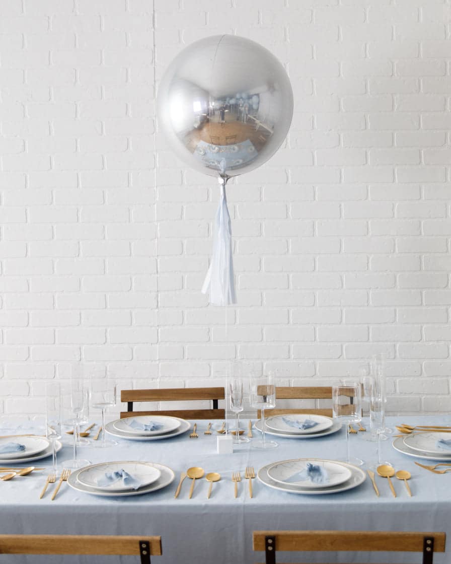 Provence – 16in Orb Foil Balloon with Skirt Centerpiece | Purchase