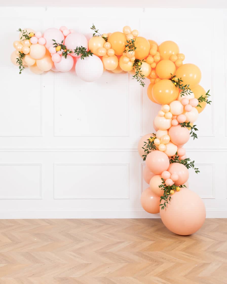Citrus – Balloon Garland Install Piece with Greenery -12ft | Purchase Citrus – Balloon Garland Install Piece with Greenery -12ft | Purchase