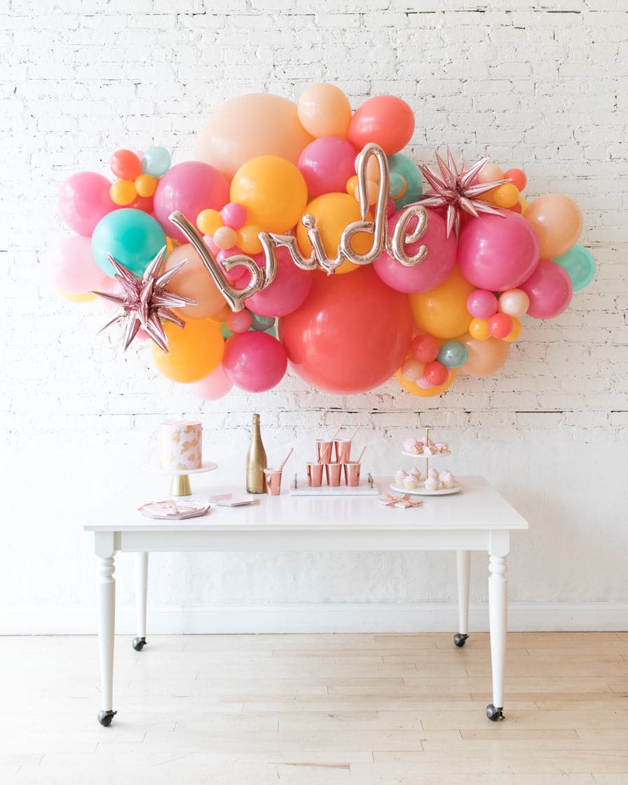 Colorful Bloom – BRIDE Backdrop Balloon Garland Install Piece | Purchase Colorful Bloom – BRIDE Backdrop Balloon Garland Install Piece | Purchase