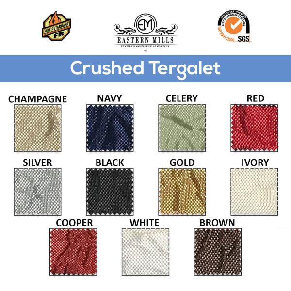 *FR* Extra Wide Crushed Taffeta “Tergalet” by the Yard – 9ft Wide – Choice Colors | Rental
