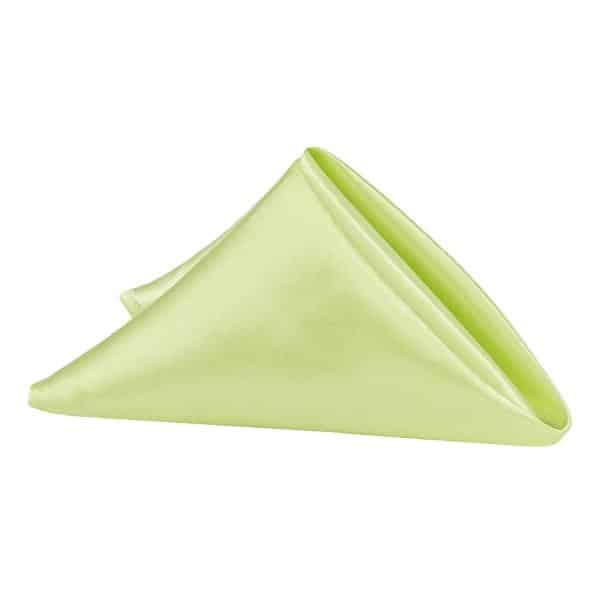 Sleek Satin Napkin 20″x20″ – Apple Green | Rental