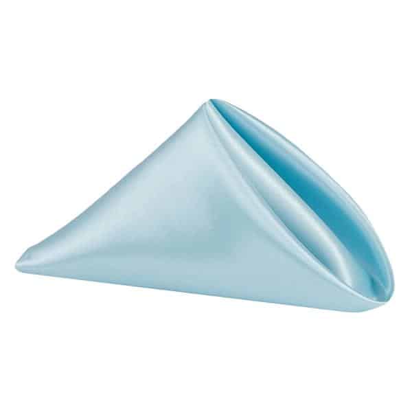Sleek Satin Napkin 20″x20″ – Baby Blue | Rental