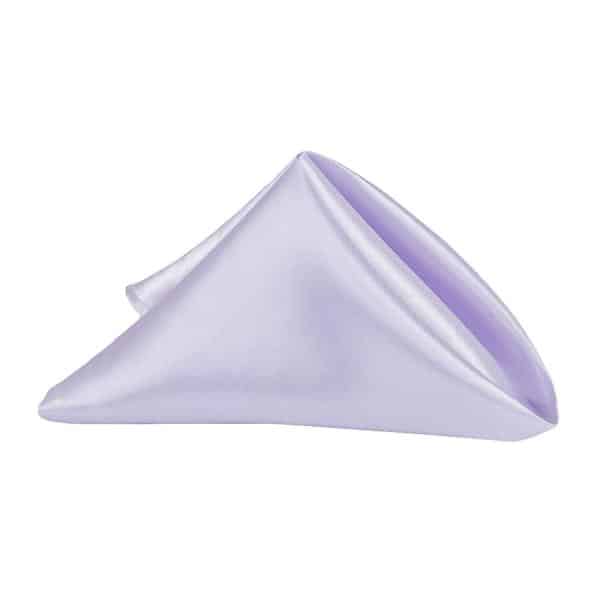 Sleek Satin Napkin 20″x20″ – Lavender | Rental