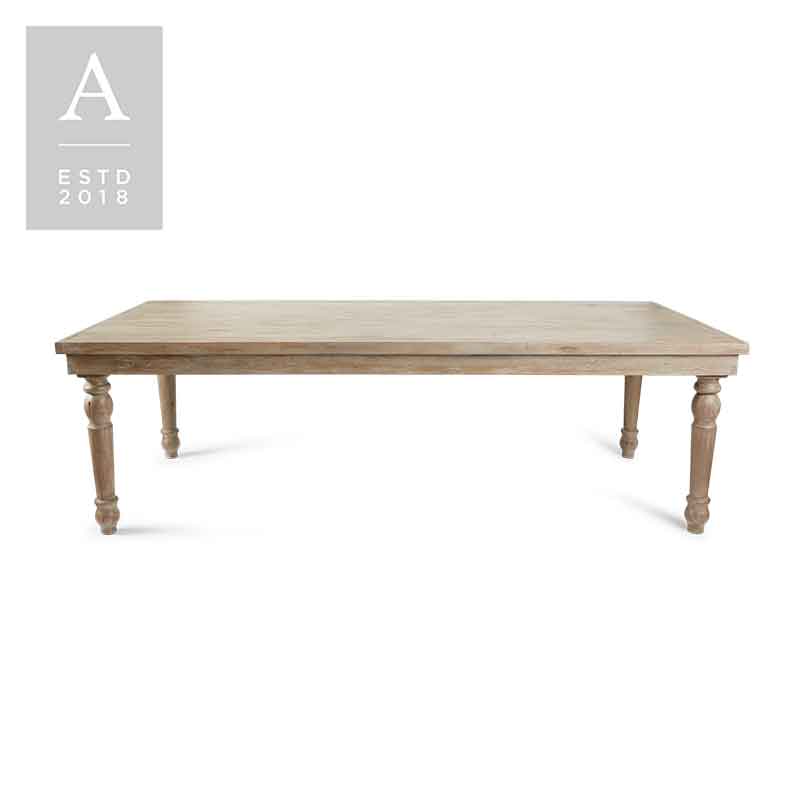 Heirloom Rustico Grey Dining Table | Rental