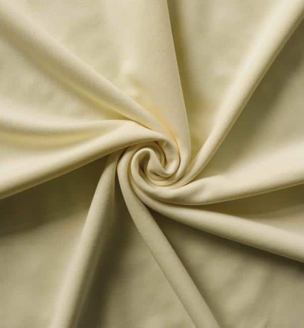 *IFR* Poly Stretch / Scuba Cloth Drape Panel w/ Sewn Rod Pocket (IFR) – Ivory | Rental *IFR* Poly Stretch / Scuba Cloth Drape Panel w/ Sewn Rod Pocket (IFR) – Ivory | Rental