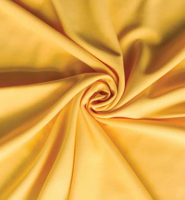*IFR* Poly Stretch / Scuba Cloth Drape Panel w/ Sewn Rod Pocket (IFR) – Yellow | Rental *IFR* Poly Stretch / Scuba Cloth Drape Panel w/ Sewn Rod Pocket (IFR) – Yellow | Rental