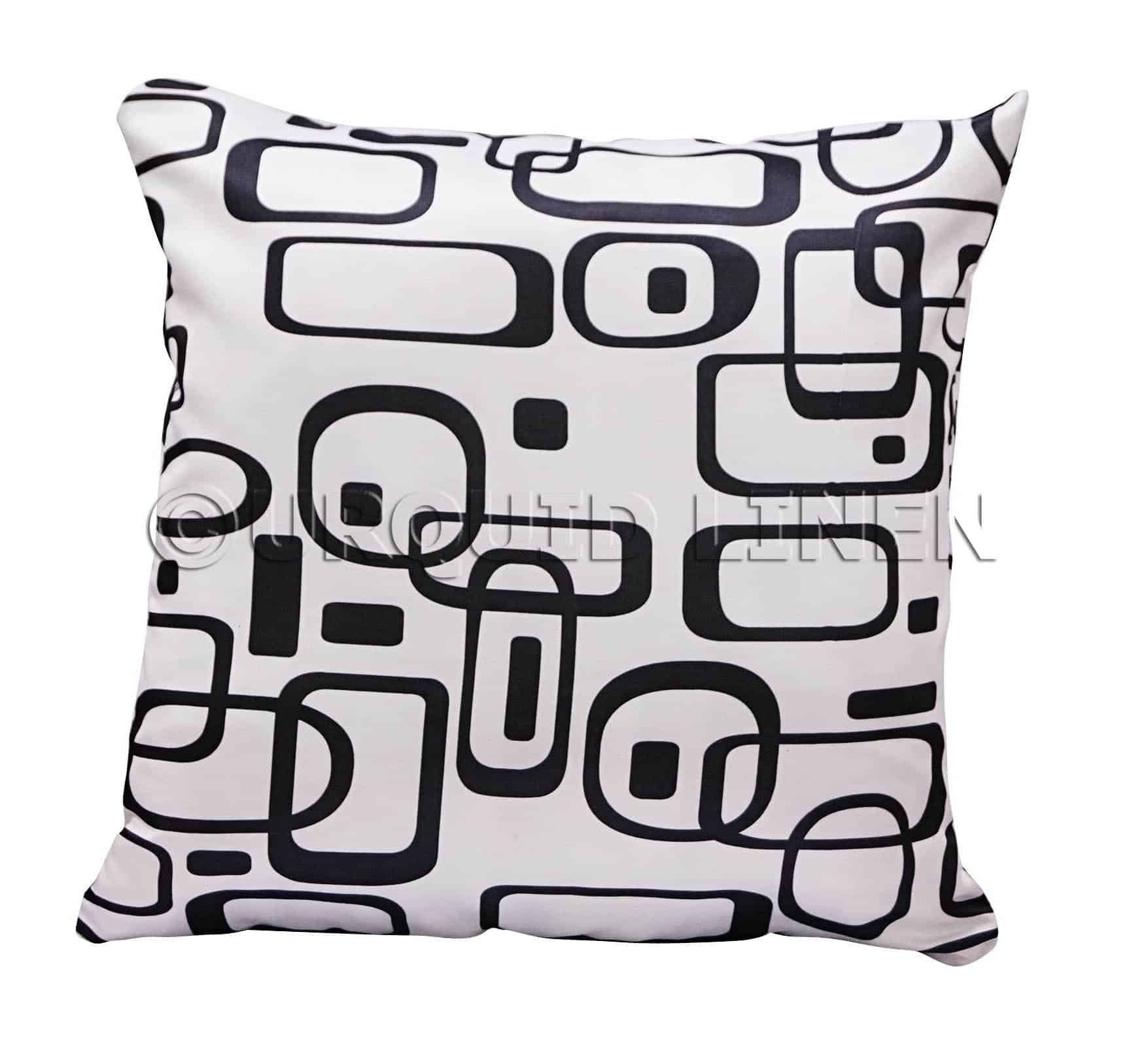 Retro Lamour Print Throw Pillow | Rental