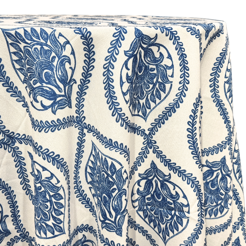 Mayfair (Slub Print) Table Linen in Royal | Rental