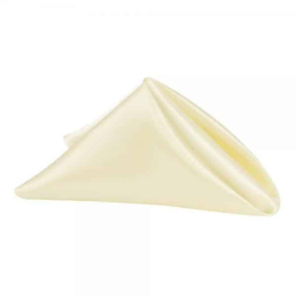 Sleek Satin Napkin 20″x20″ – Yellow | Rental