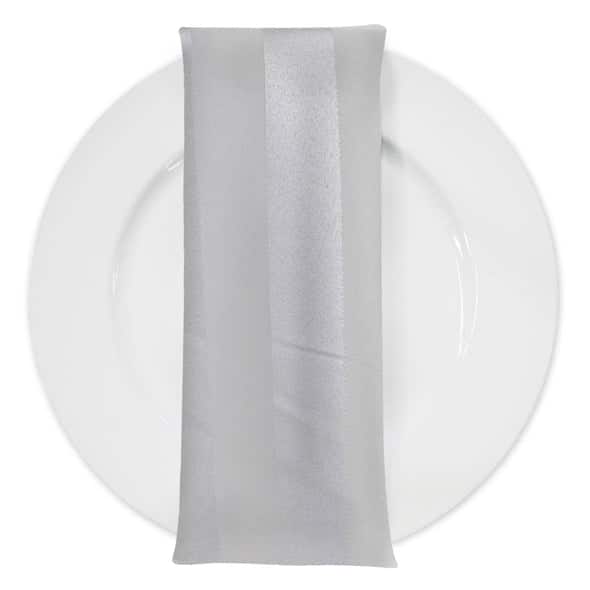 Imperial Stripe Table Napkin in White | Rental Imperial Stripe Table Napkin in White | Rental