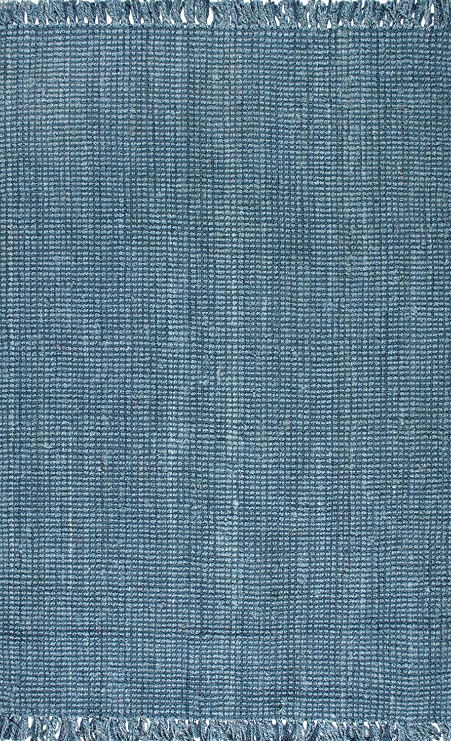 Jute Rug | 5′ x 7′ 6″ | Blue | Rental