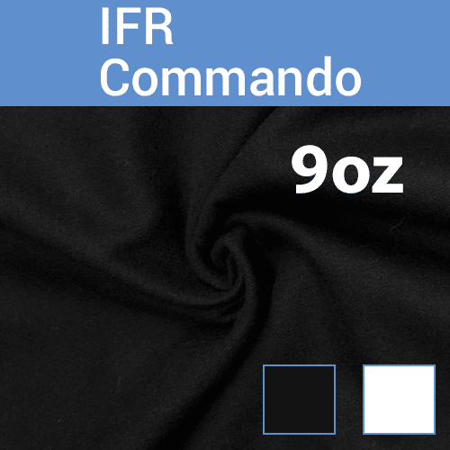 9oz. Fire Retardant Duvetyne/Commando Cloth – Sewn Drape Panel w/ 4″ Rod Pockets – 10ft | Rental