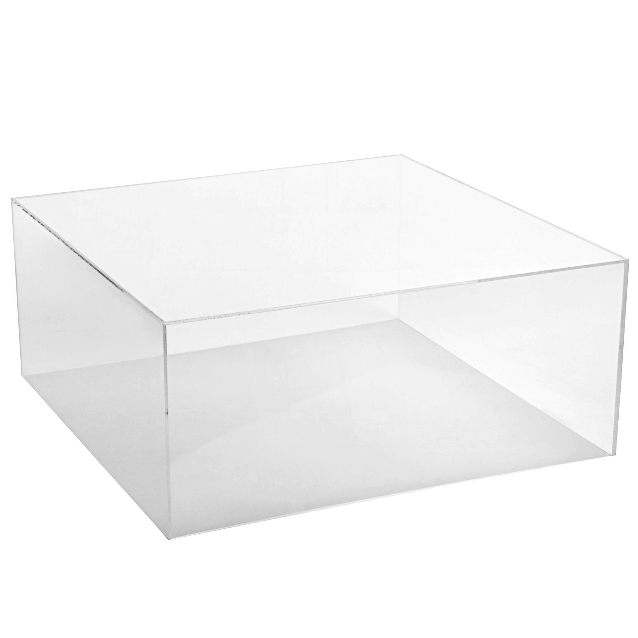 Clear Acrylic Cake Box Stand 14″x14″ | Rental