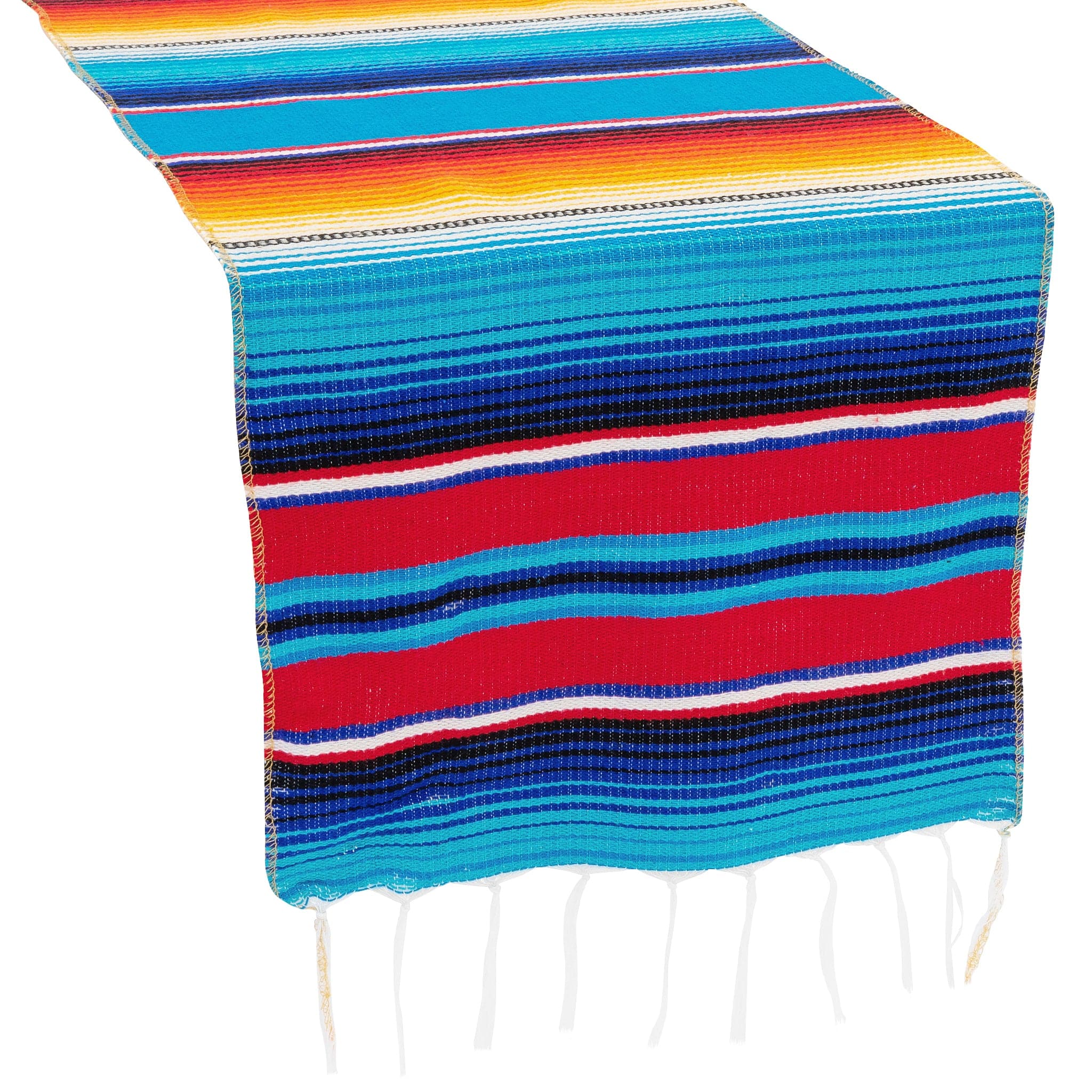 Woven Mexican Serape Table Runner 13″x102″ | Rental