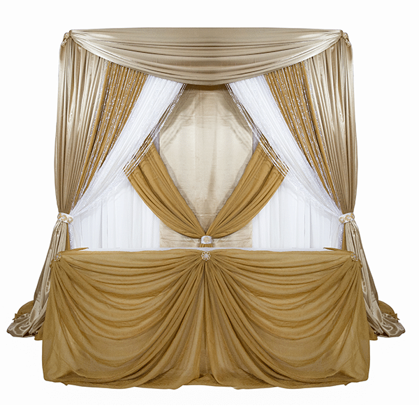Traditional Theme Pro-Designed Backdrop or 4 Post Canopy Kit – 6ft-10ft Tall | Rental