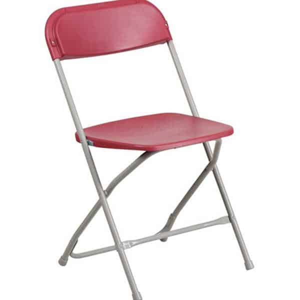 Feather XT™ Plastic Folding Chair – 800 lb Capacity – Red | Rental