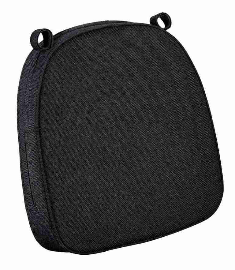 Black 2″ Thick Chair Cushion – World’s Best Cushions | Rental