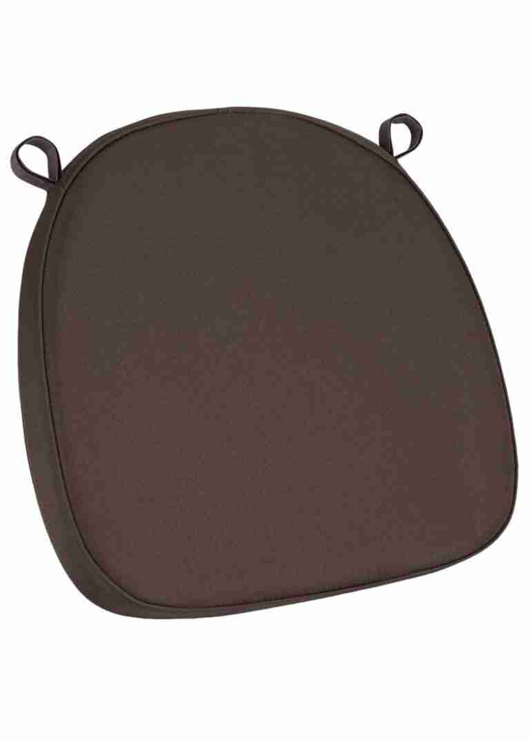 Brown Fabric 2” Thick Cross Back Cushion | Rental
