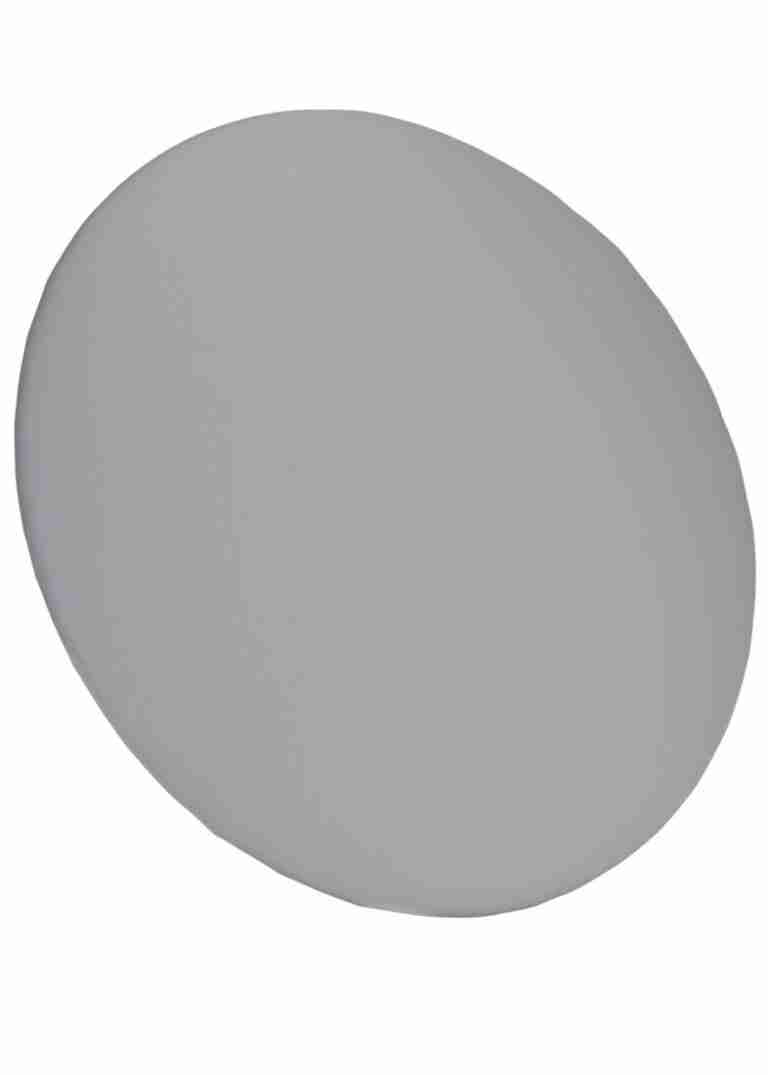 Cloudy Gray Round Vinyl Panel Back Cushion | Rental