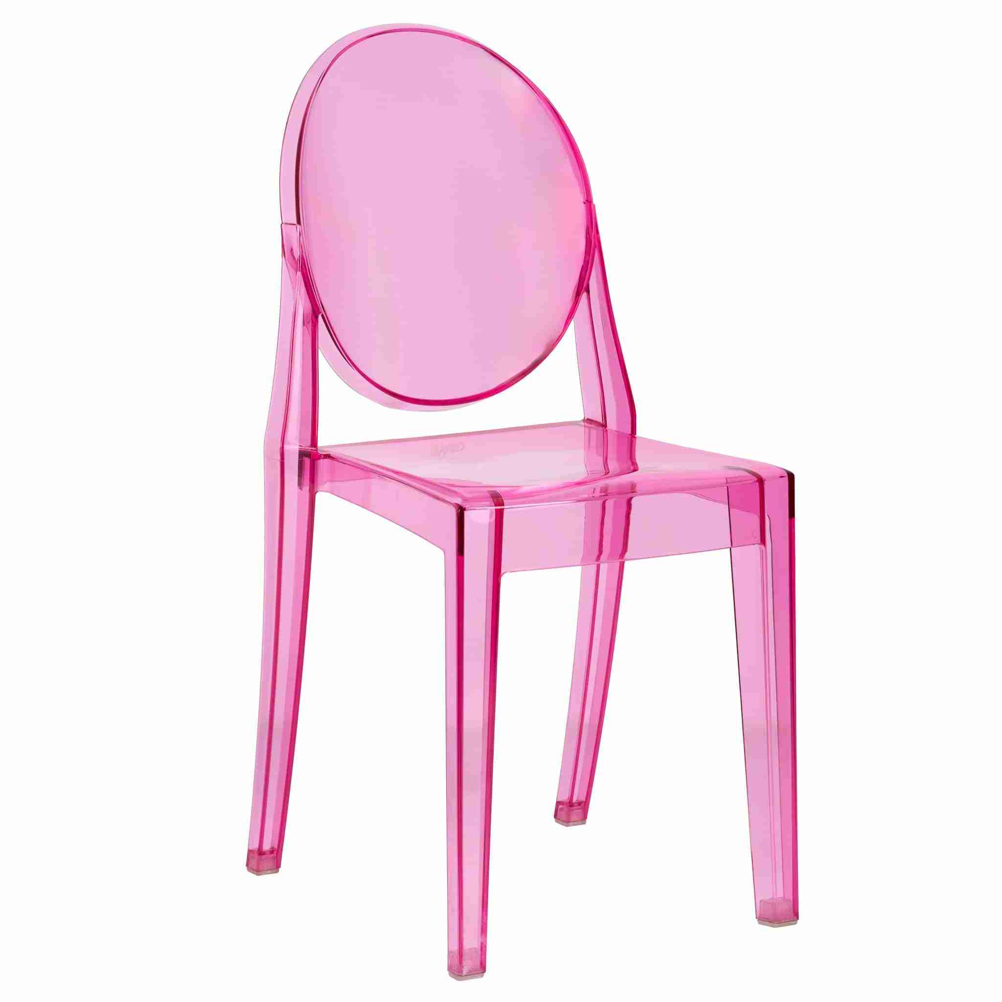 fuchsia resin kids victoria ghost chair 1