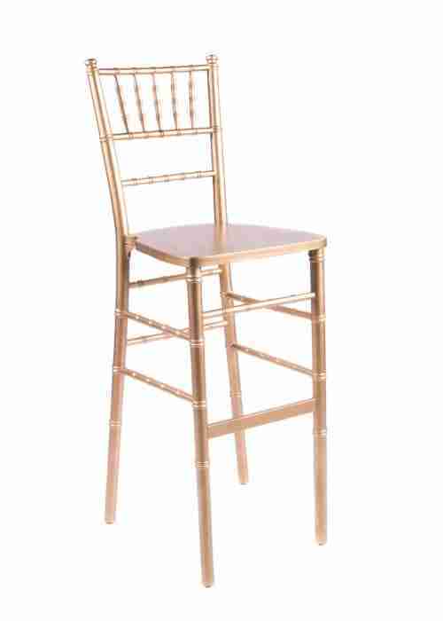 Gold ToughWood™ Chiavari Barstool | Rental