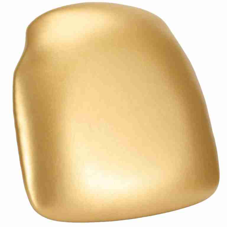 Gold Vinyl 1.75″ Thick Cross Back Cushion with SlipNot™ Technology | Rental Gold Vinyl 1.75″ Thick Cross Back Cushion with SlipNot™ Technology | Rental