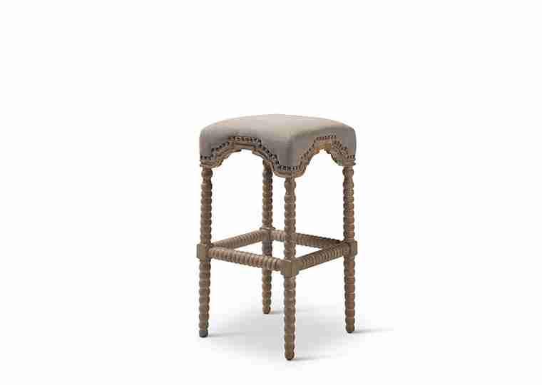 Shiloh Spindle Stool, Latte | Rental Shiloh Spindle Stool, Latte | Rental
