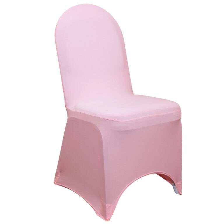 Stretch Spandex Banquet Chair Cover Pink | Rental