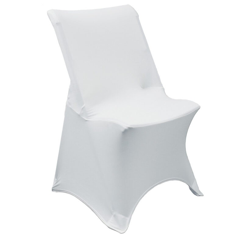 Stretch Spandex Lifetime Folding Chair Cover White | Rental Stretch Spandex Lifetime Folding Chair Cover White | Rental