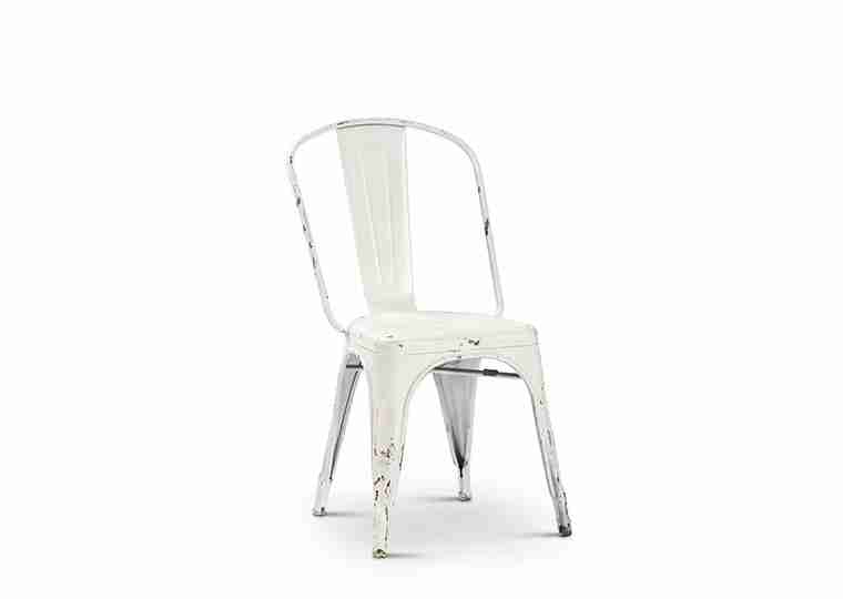 White Industrial Elio Chair | Rental
